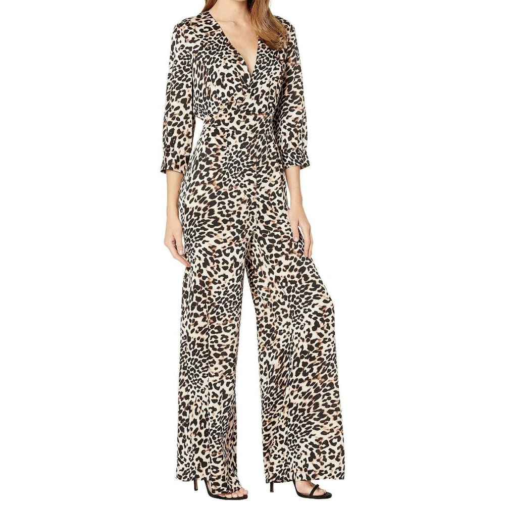 BCBGMAXAZRIA Leopard-Print Jumpsuit
